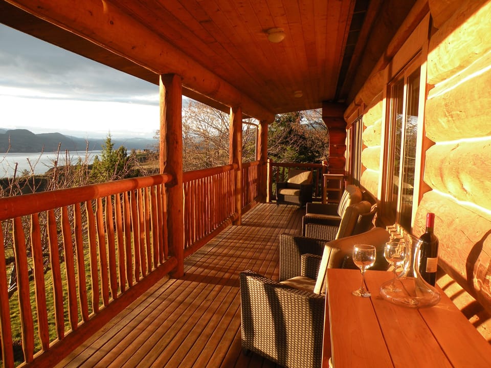 covered west facing deck