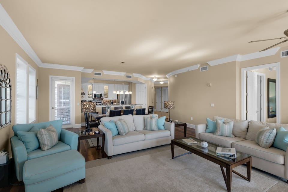 Access our second balcony off the bright Dining Rm or from the 2nd Master BR