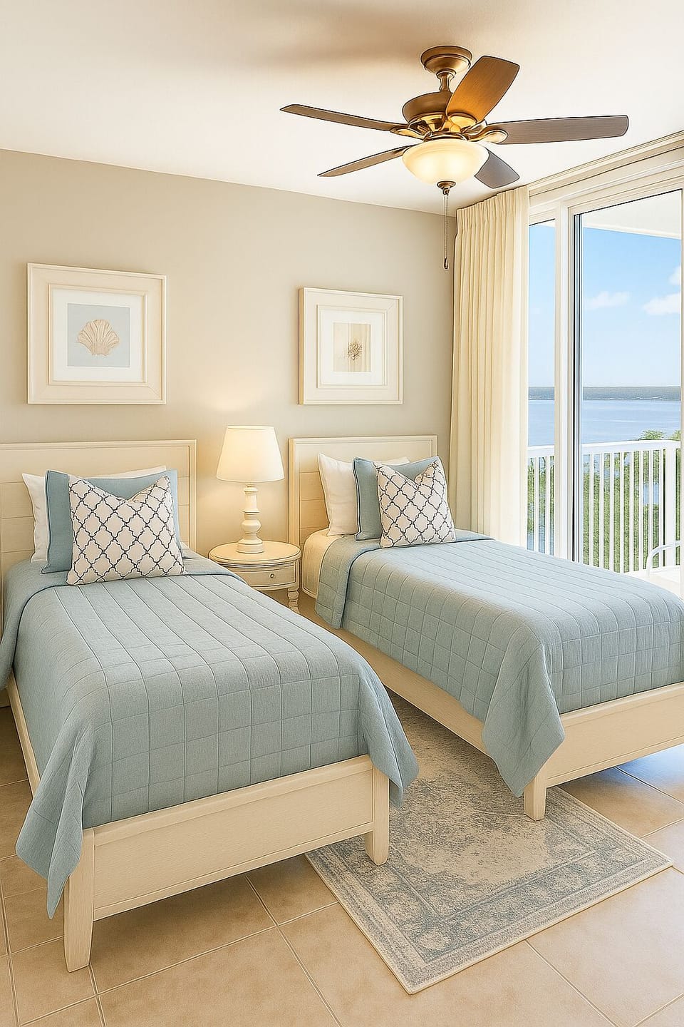 Third bedroom with balcony access 