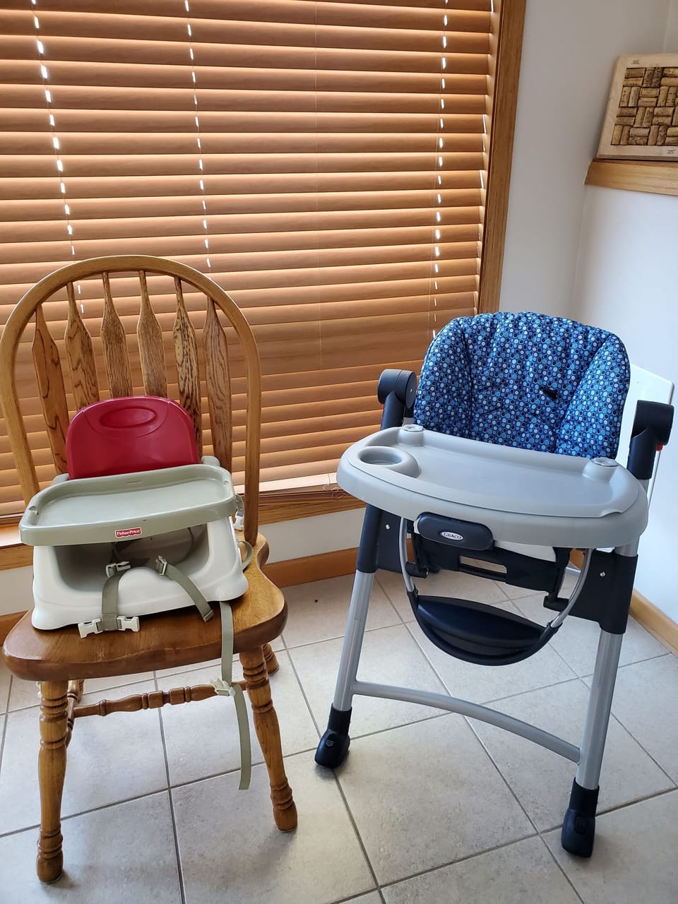 high chair and booster seat