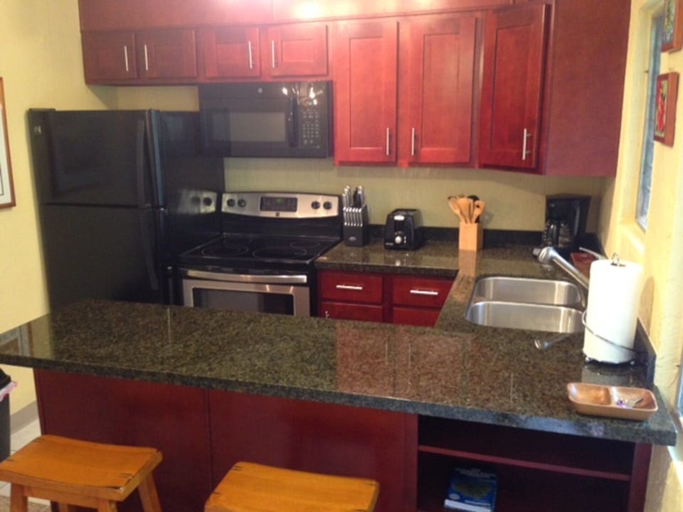 Fully stocked kitchen