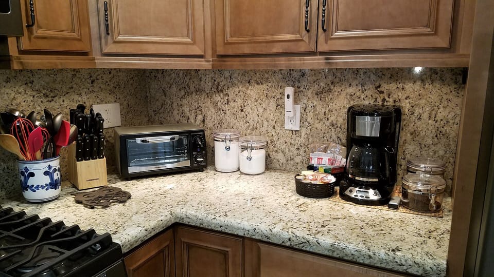 Stocked with your morning and prep necessities.