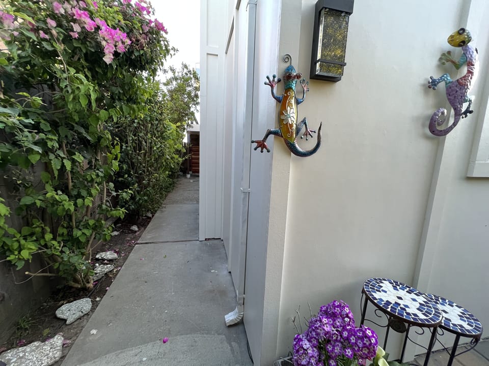 Bedrooms are facing very private and quite side yard. 