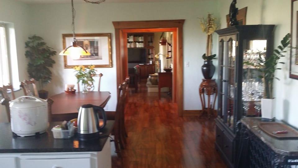 dining area and entrance to living room