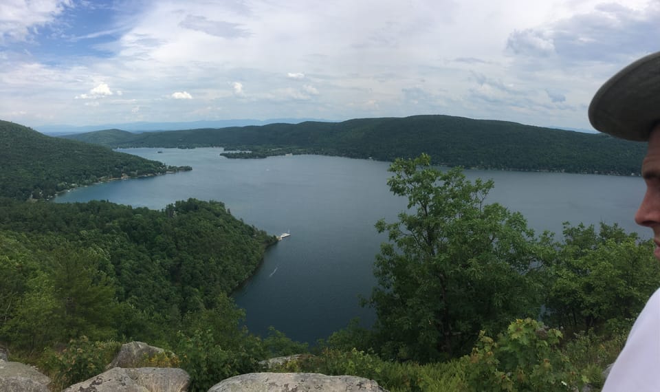 View from the top of Roger Rock, 30 minute hike from doorstep