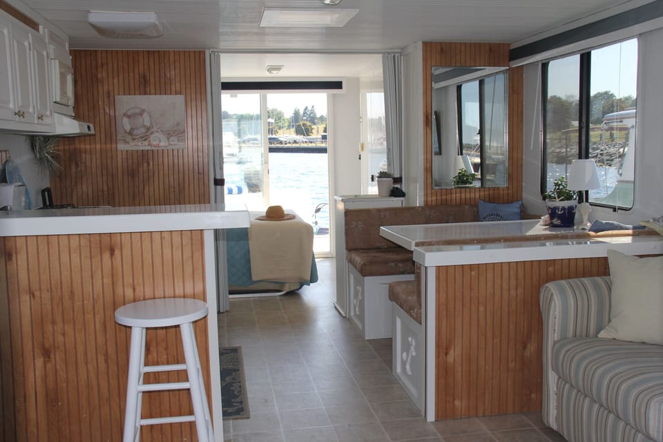 Walking in from the front deck