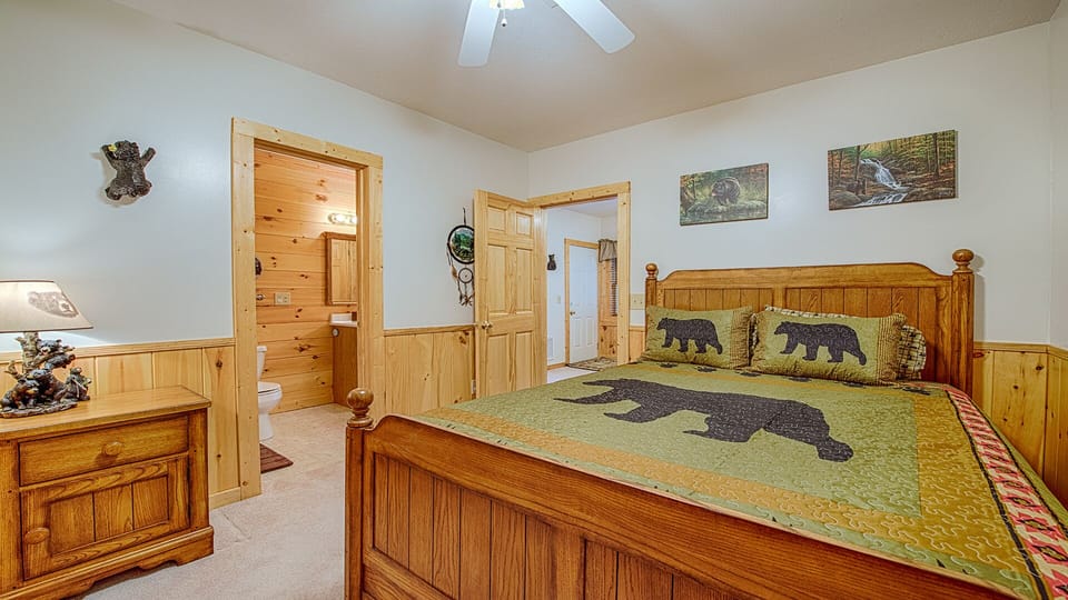 Bedroom 3 with queen bed on lower level