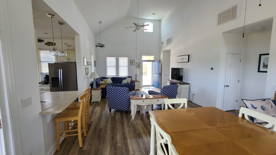 View from dining area