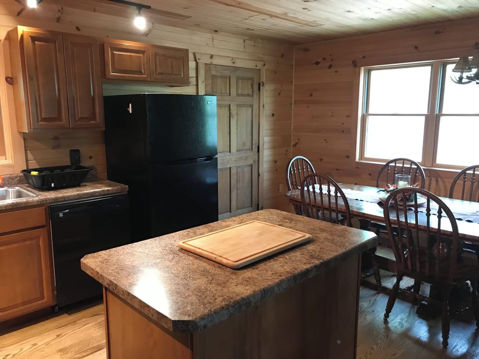 Kitchen. Full size refrigerator.