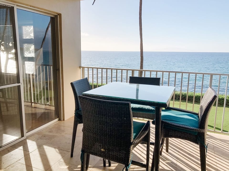 Patio door to the lanai from the master bedroom gives great access to the view!