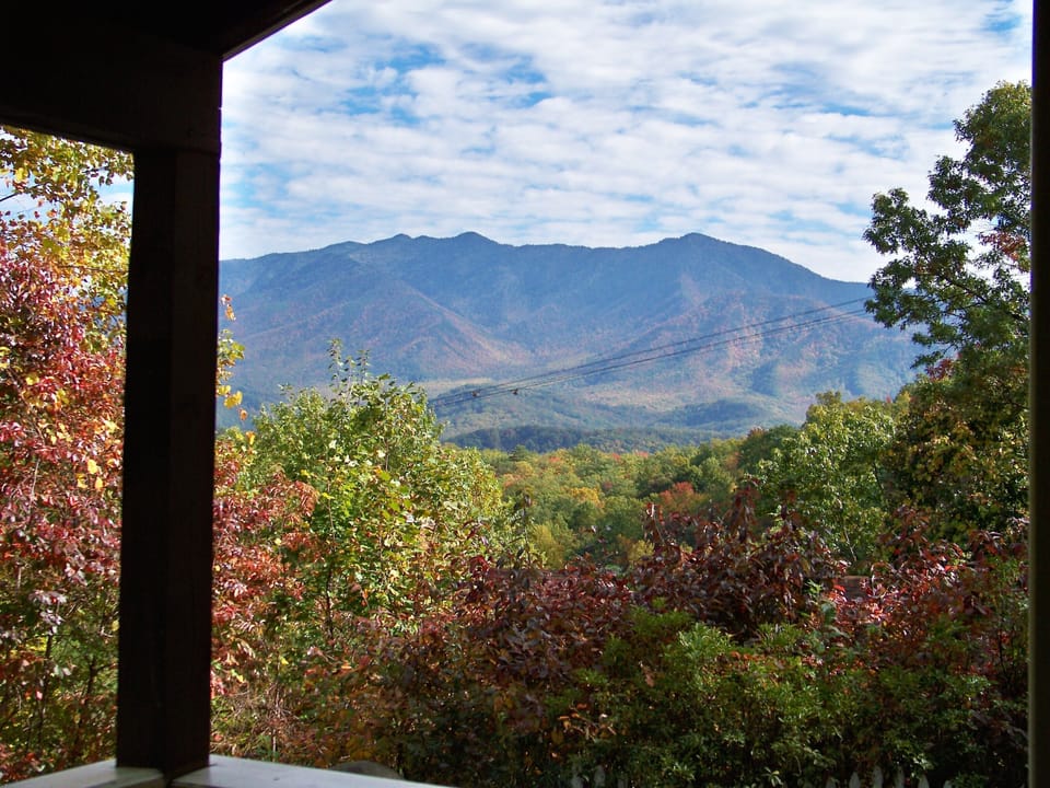 View from the Hot Tub! This photo taken from Hot Tub on Back Deck.