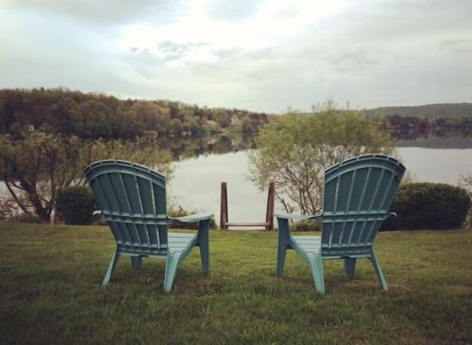 Sitting by the Crystal clear Lake. A beautiful reflection!