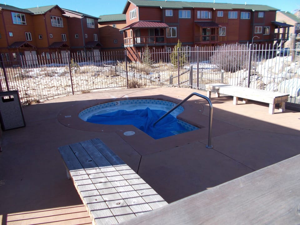 Shared outdoor hot tub