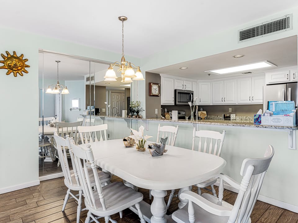 Dinning table, Bar and Kitchen
