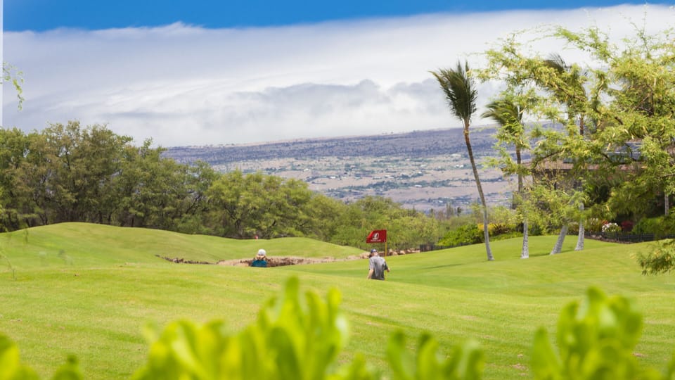 Overlooking Mauna Lani golf course - one of the best of this model home in KaMilo