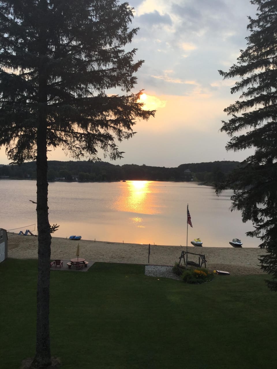 Sunset  from Top Deck