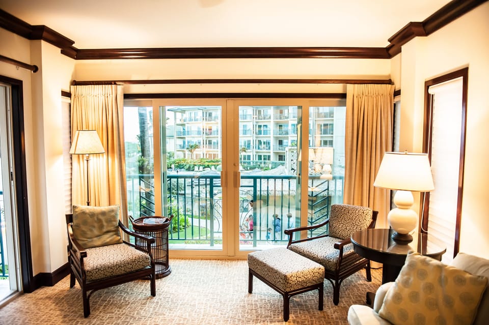 living room and view