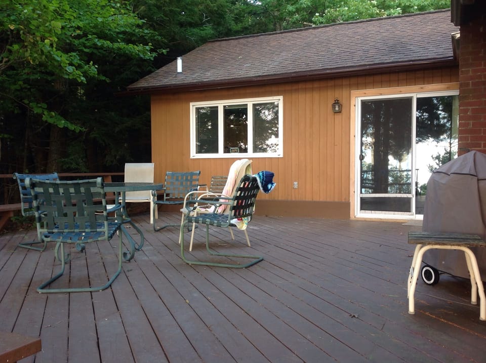Spacious private deck