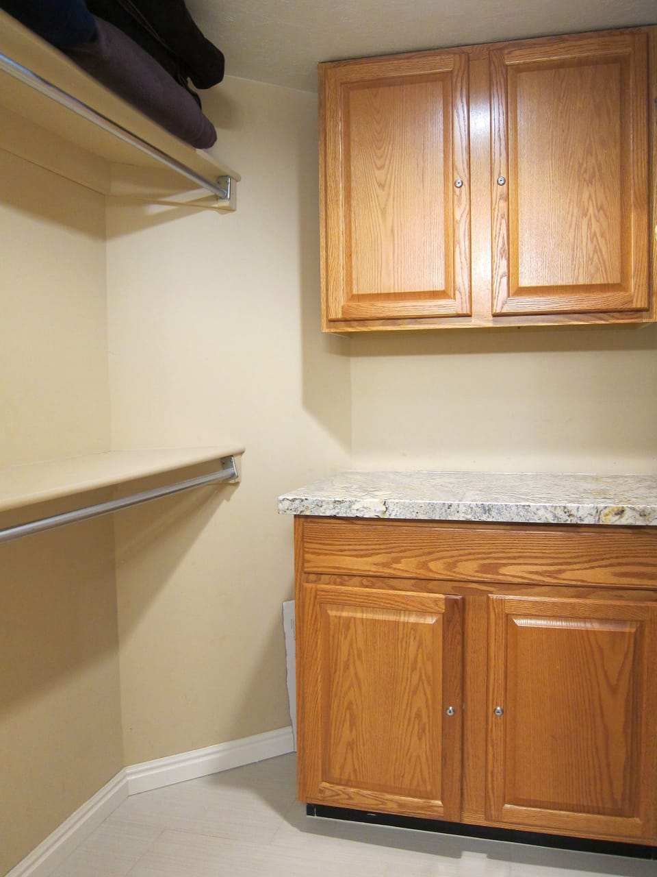 Lots of room in the walk-in closet.