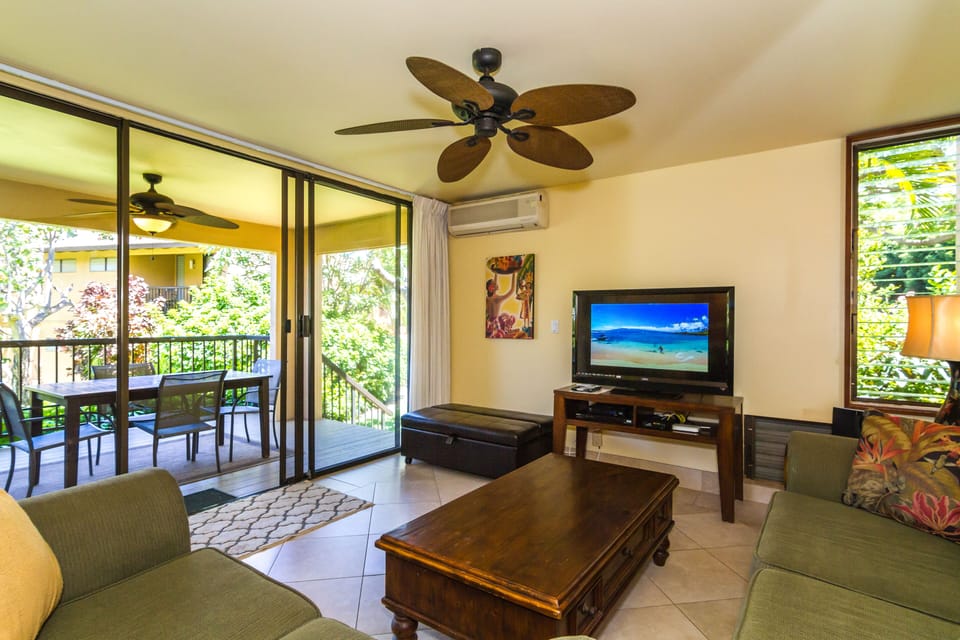 Living room opens to main lanai
