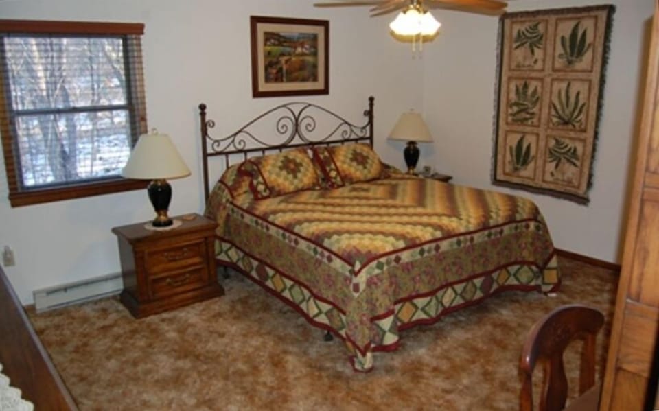 Luxurious Master Suite with king-sized pillow-top bed and full private bath