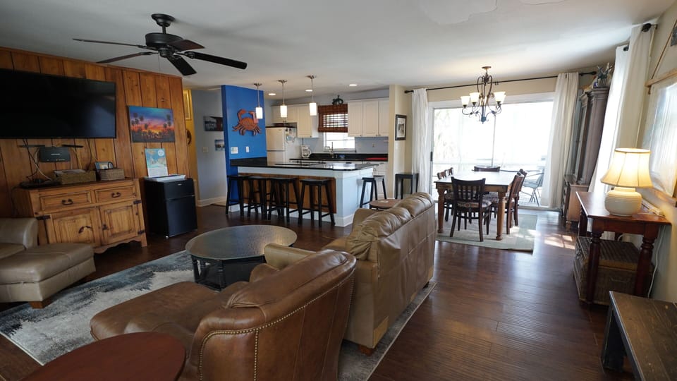 Large open space keeps those in the kitchen from being left out of the fun.