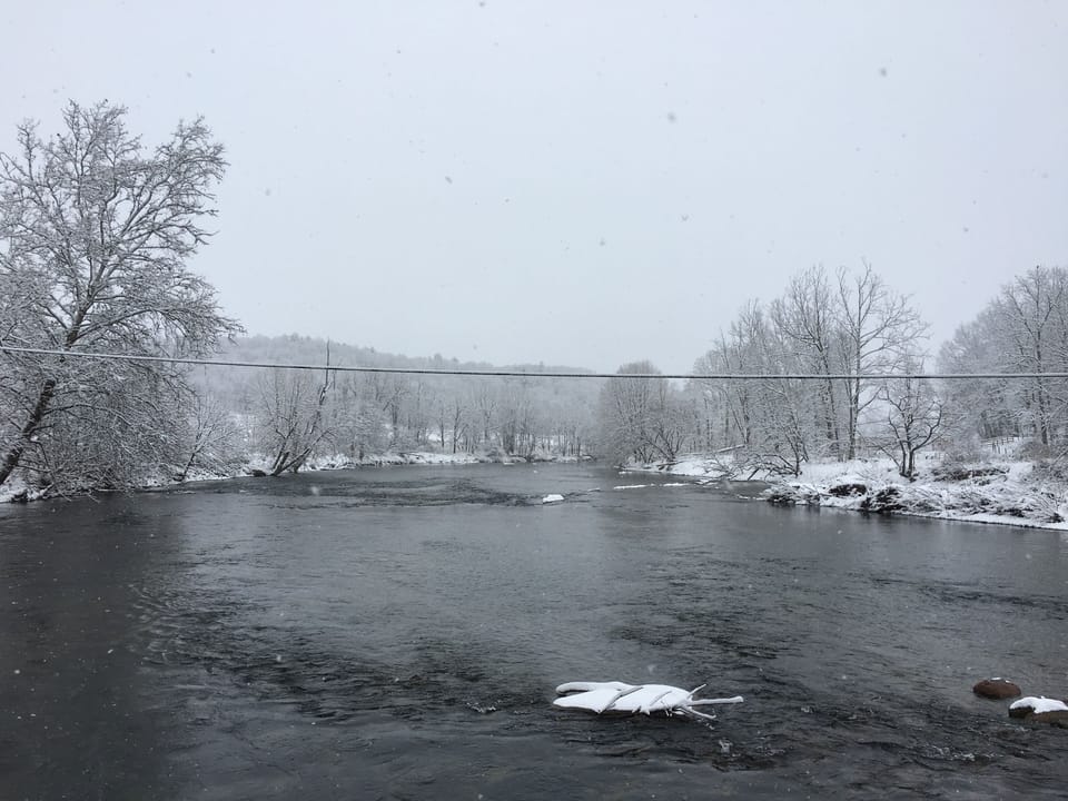 The water may be a little cold in the winter time but it’s just as beautiful!