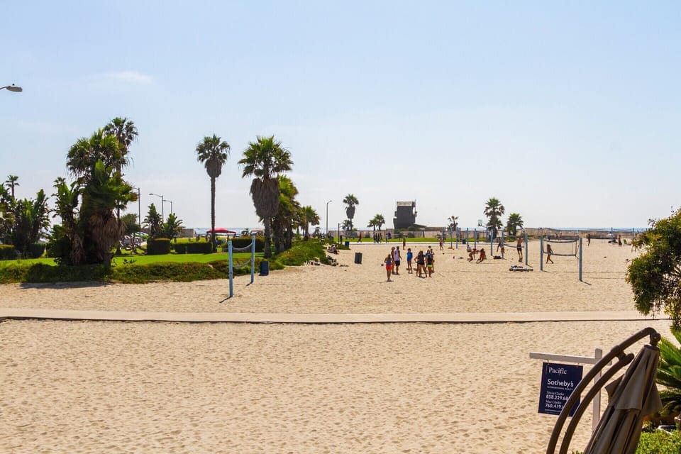 Beach & volleyball courts directly in front house
