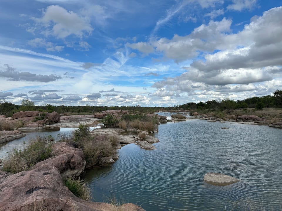 Natural swimming hole with direct access on property