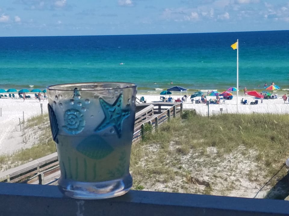 Its 5 O'Clock somewhere - close up of water from our 1st side view balcony