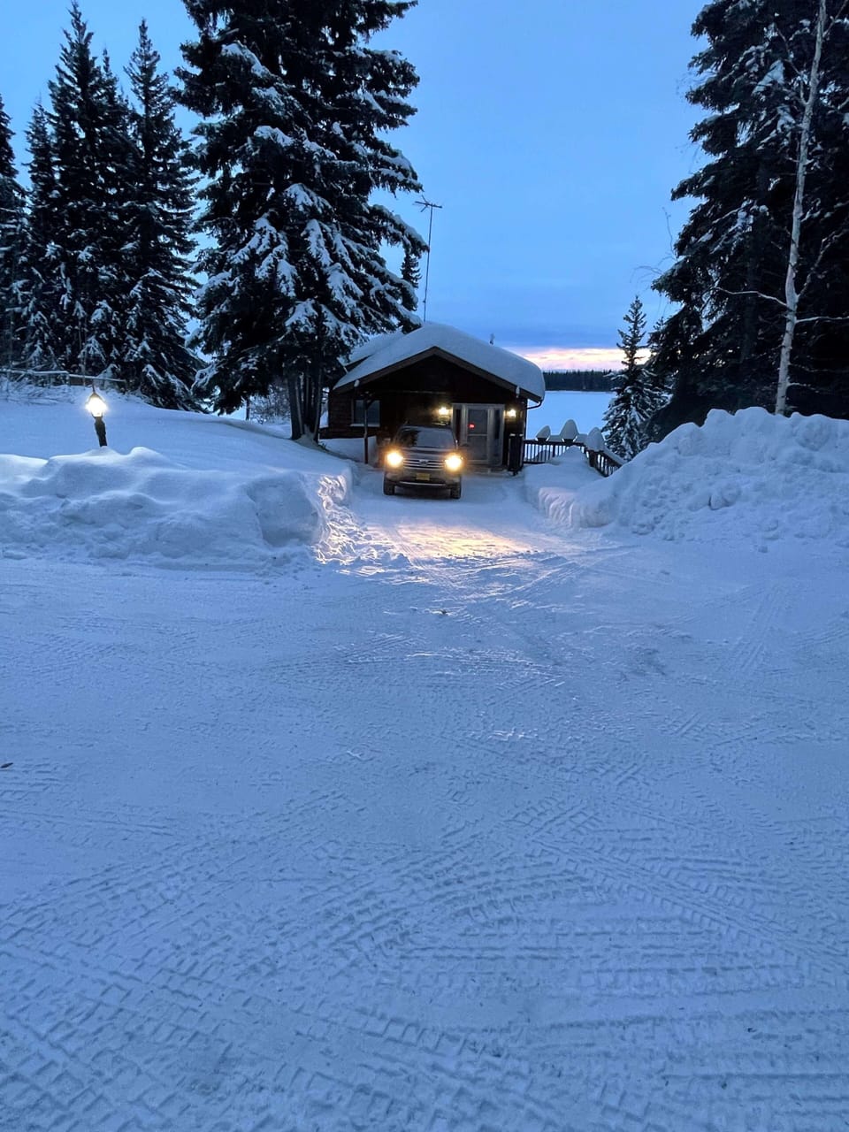 Snow depth after the Snomageddon of December 2021