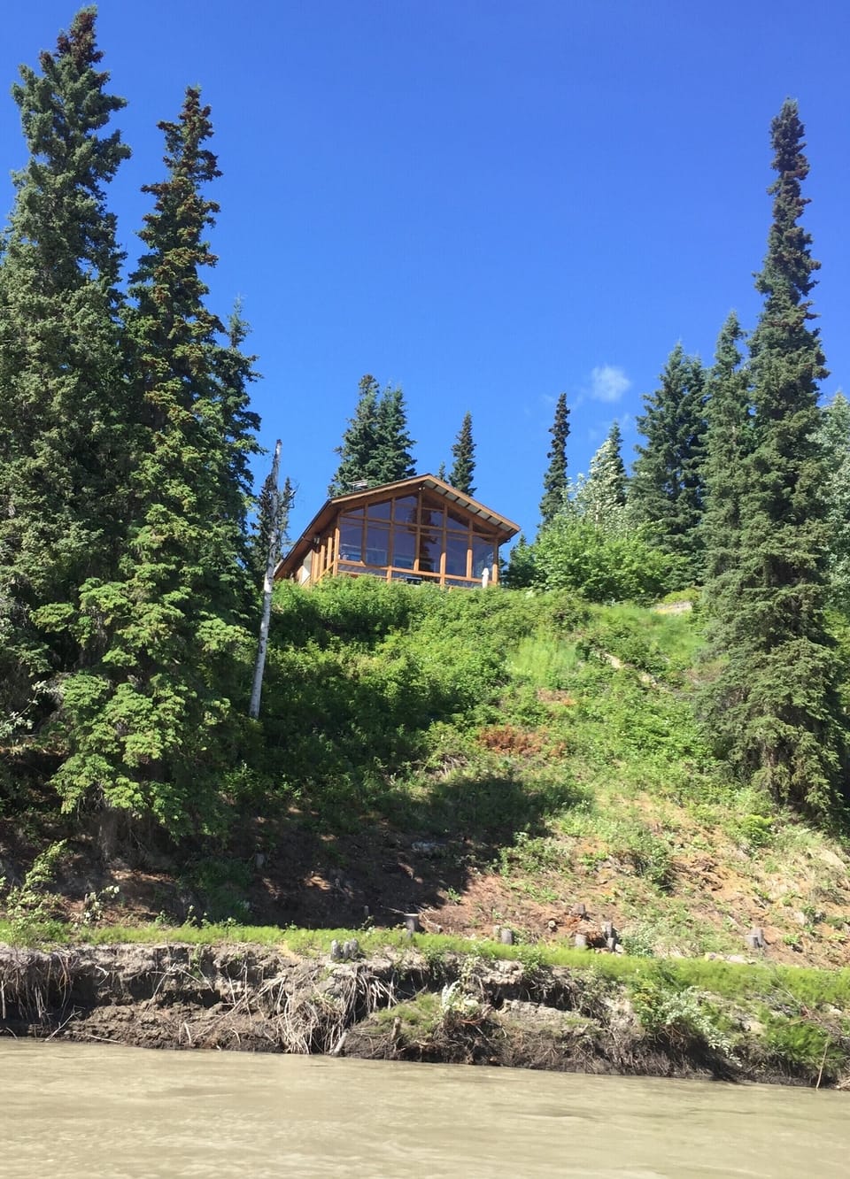 Casa Tanana from the Tanana River