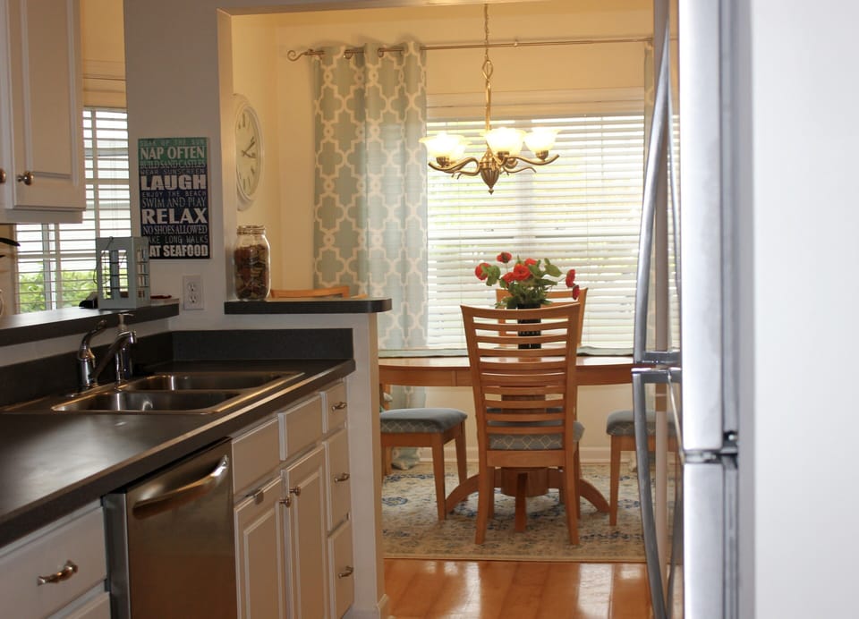 As you can see, the condo is light and airy.