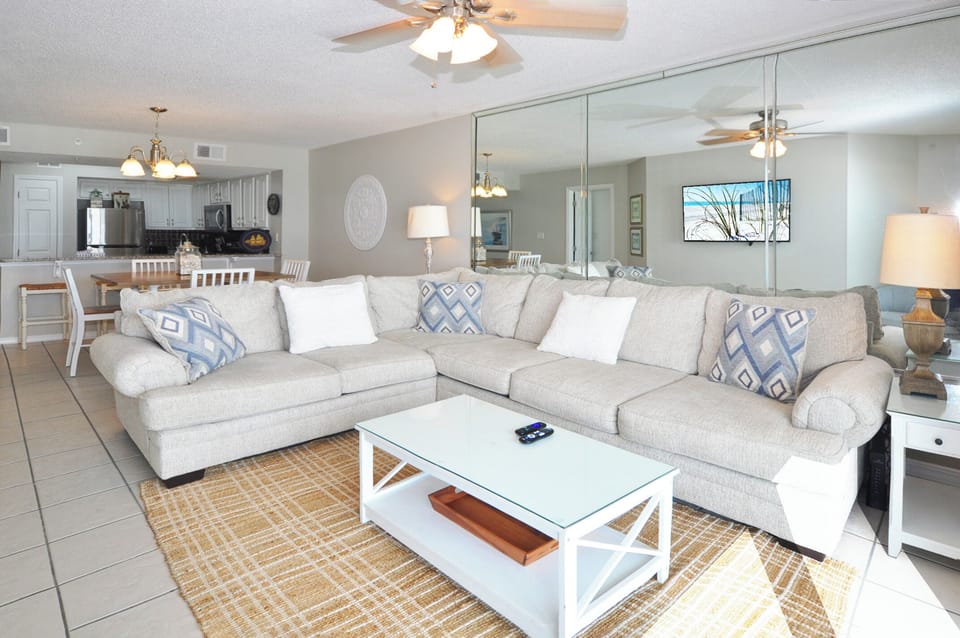 Living Room - 
Gulf Dunes 309 Fort Walton Beach Okaloosa Island Vacation Rentals