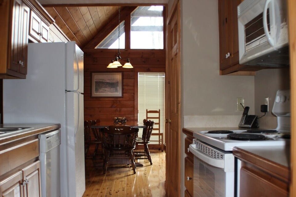 Spacious user friendly kitchen has everything you need to prepare a meal.