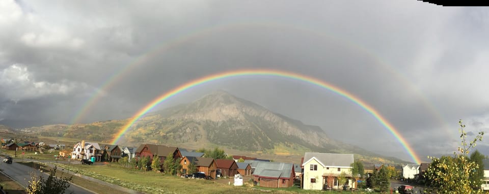 Double rainbows are common in the summer. 