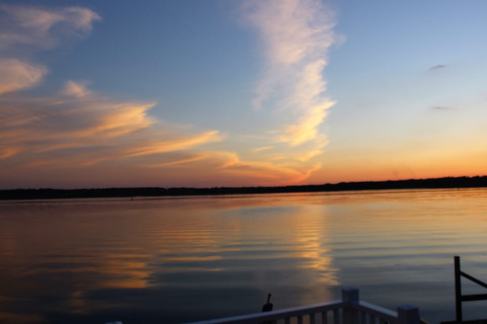evening view from the deck