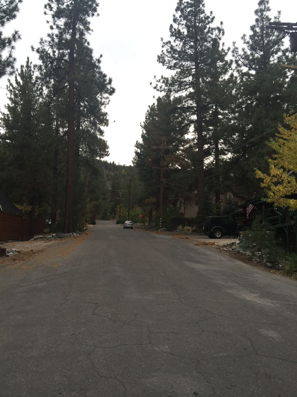 Road in front of house, only two blocks to the village 
