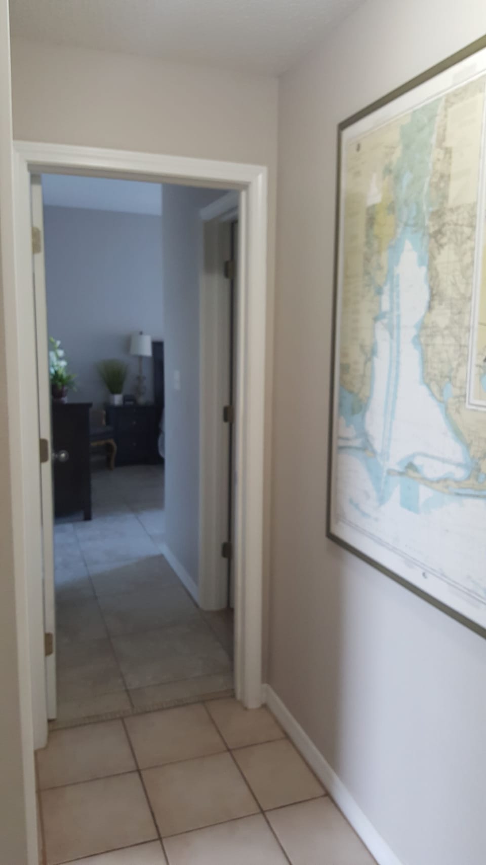 Hallway to master bedroom and 3rd bedroom.