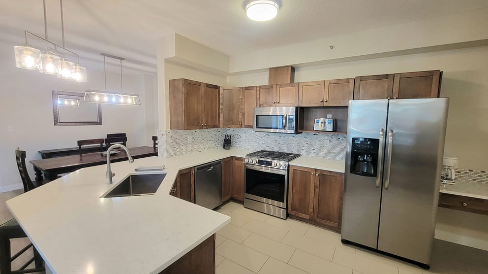 Large Kitchen and dining area