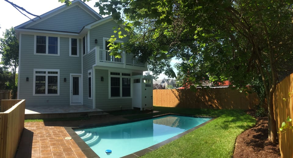 Private backyard pool