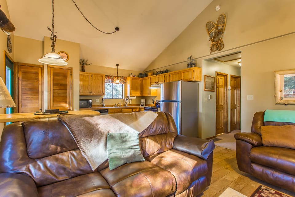 Delight in the open concept space.
