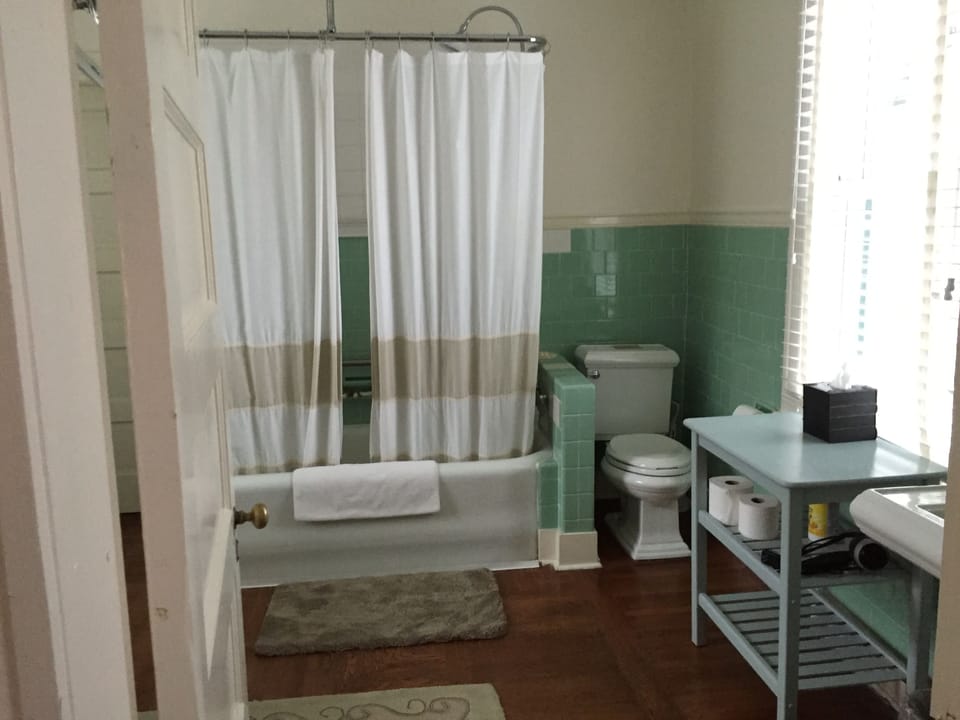 looking into master bath from master bedroom