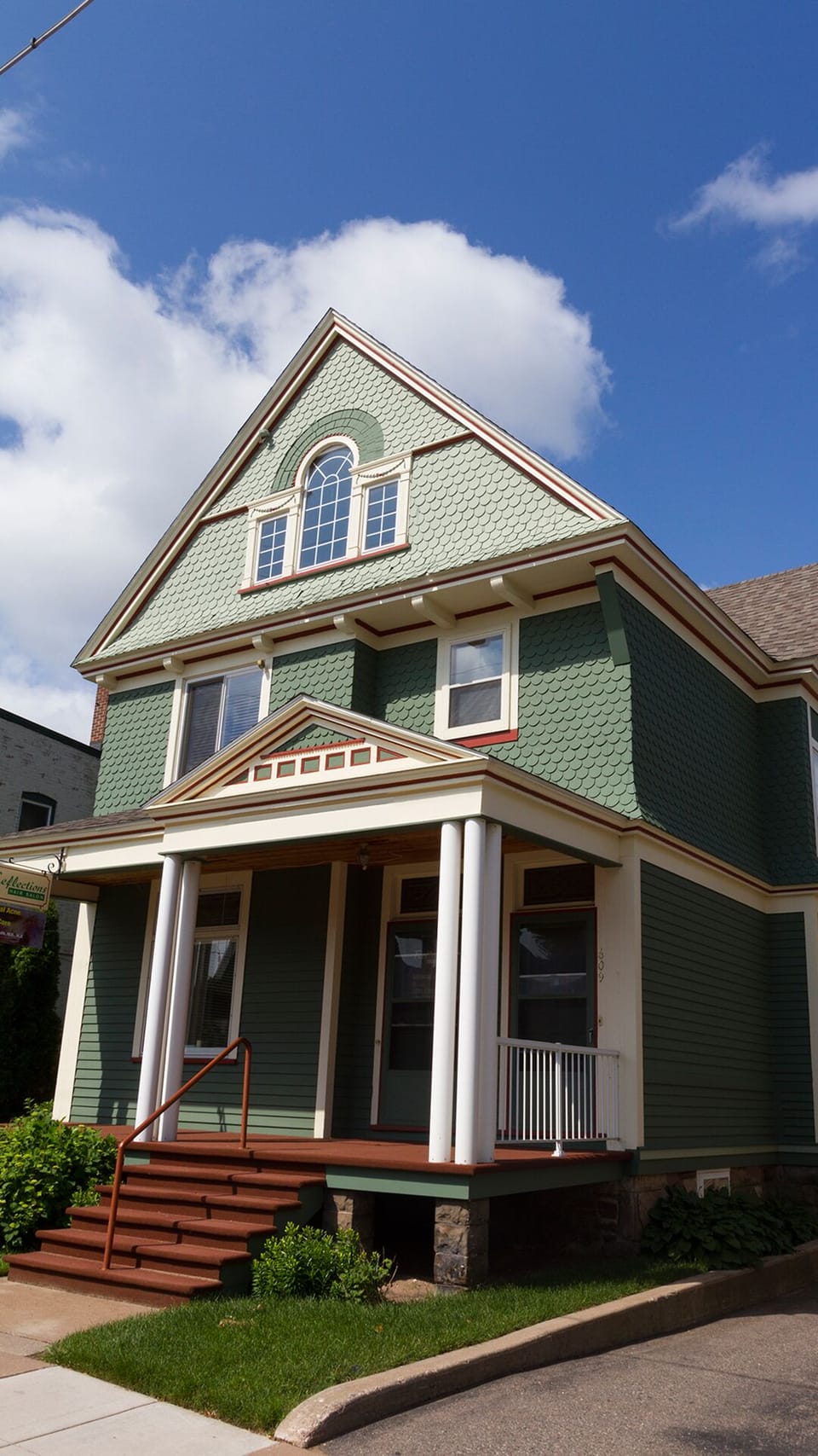 The main entrance on Third Street.