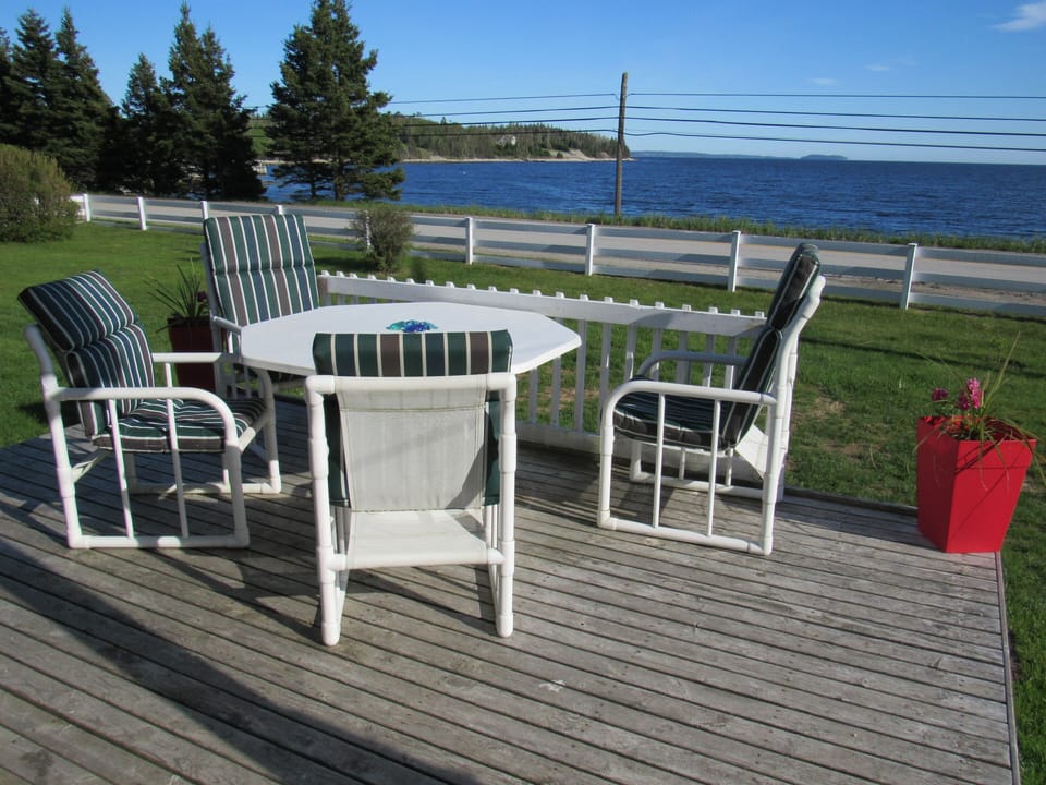 Open expanse view of St. Margarets Bay from your front deck.