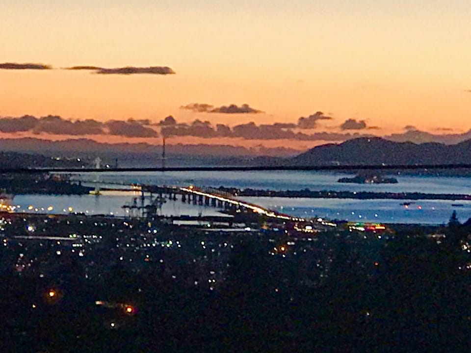 Evening fog over the Bay