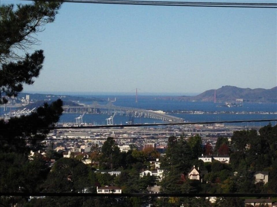 View from deck, living room and dining room