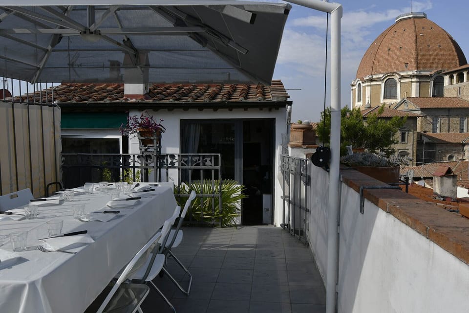 Terrace overlooking the San Lorenzo's Church.