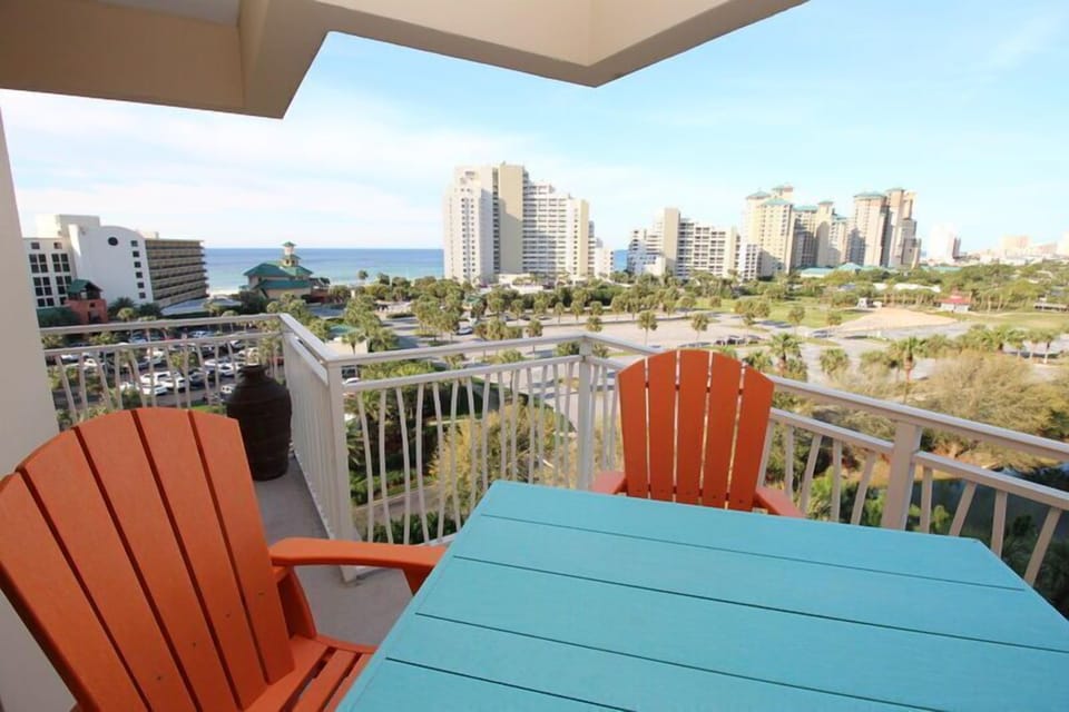 Great beach view from the outside seating