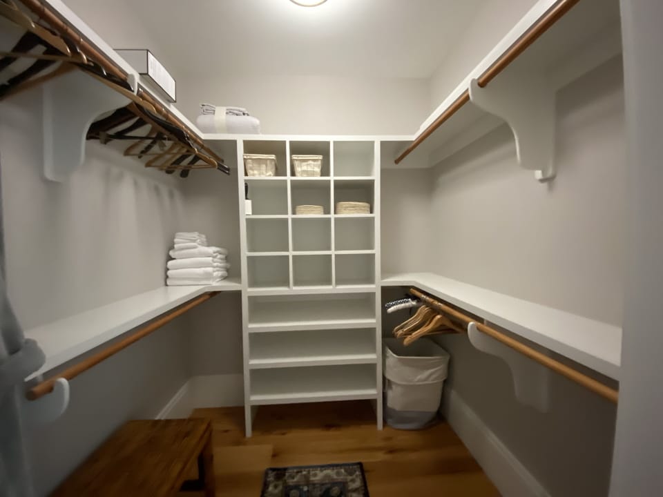 Master walk-in closet